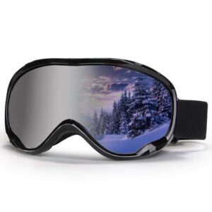 4-fq outdoor ski goggles,otg snowboard goggles anti fog snow goggles 100% uv400 snow sport goggles double lens ice goggles racing ski goggles for men,women,youth ski glasses snowmobile goggles