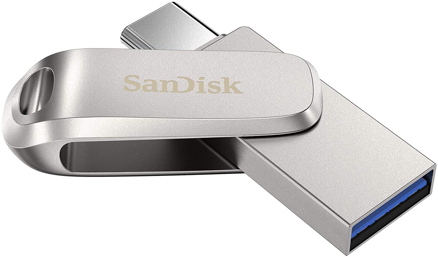 SanDisk 64GB Flash Drive (Bulk 2 Pack) Ultra Dual Drive Luxe USB Type-C for Smartphones, Tablets, and Computers - High Speed USB 3.1 (SDDDC4-064G-G46) Bundle with (1) Everything But Stromboli Lanyard