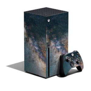 mighty skins skin compatible with xbox series x bundle - galactic landscape | protective, durable, and unique vinyl decal wrap cover | easy to apply, remove, and change styles | made in the usa