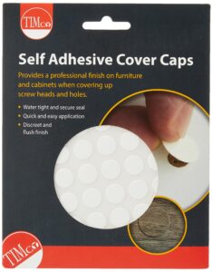 timco self-adhesive cover caps 13 mm - white gloss - (pack 112) - coverwg13