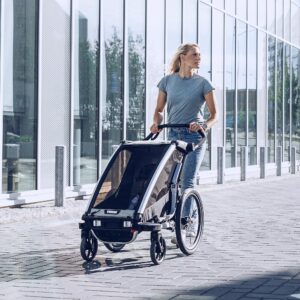 Thule Chariot Lite Multisport Trailer & Stroller, Double, Agave