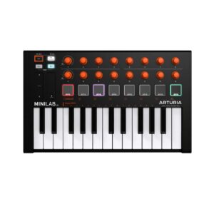 Arturia MiniLab MKII 25-Key USB MIDI Controller (Orange Edition)