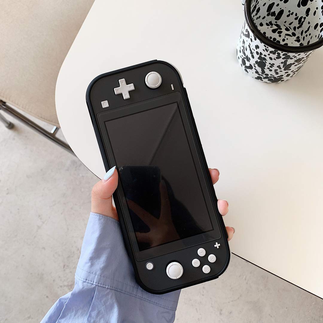 Case for Nintendo Switch Lite 2019, Cartoon Fashion Cute Design Skin Anti-Collision Non-Slip Shockproof Protective Case IMD Slim Cover Case with Tempered Glass Screen Protector