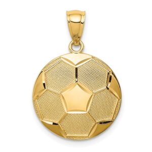 14k soccer ball pendant qc4631