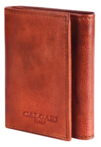 calgari® italian luxury leather wallets for men | trifold