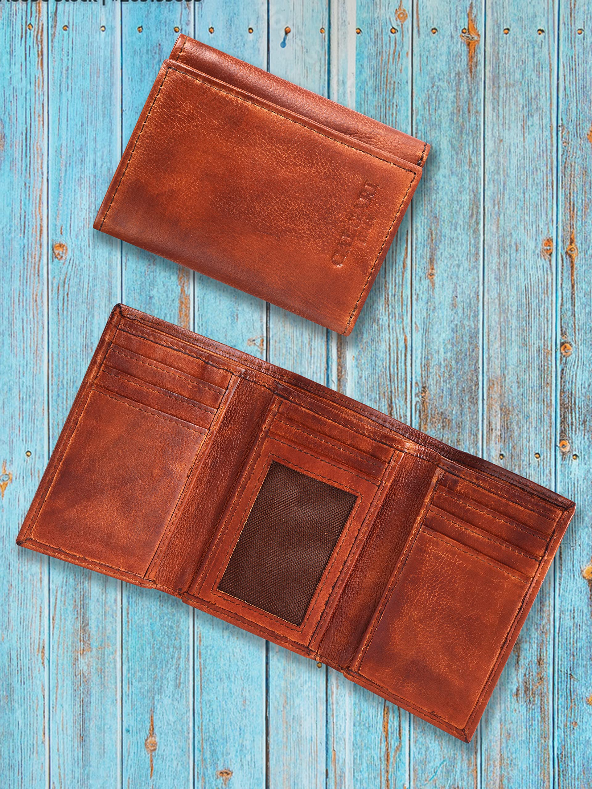 CALGARI® Italian Luxury Leather Wallets For Men | Trifold