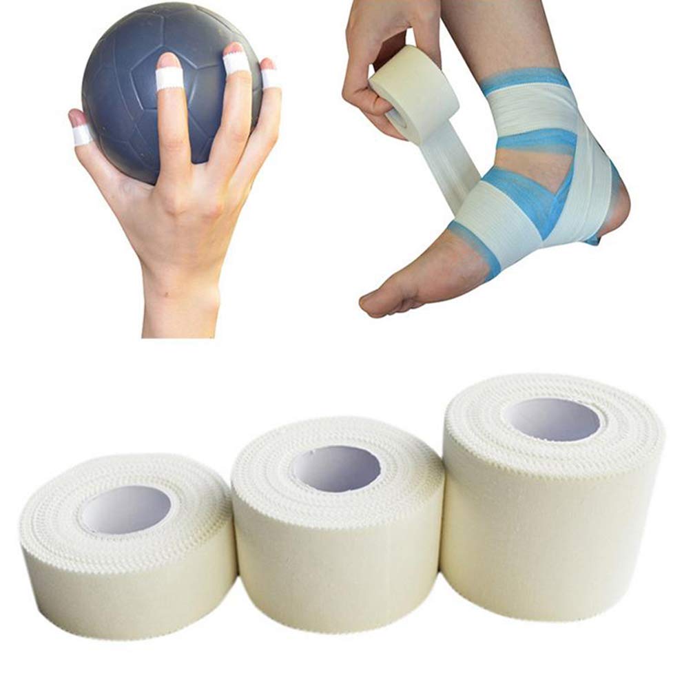 10M White Sport Kinesiology Elastic Bandage Wrap Tape for Knee Finger Ankle Palm Shoulder Muscle Strain Injury Support