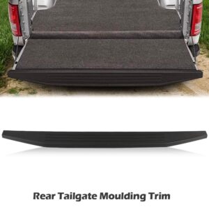 PIT66 Tailgate Moulding Cap, Compatible with Ford F-150 2015-2020 Moulding Protector (Not Fit Flex Step), Rear Spoiler Top