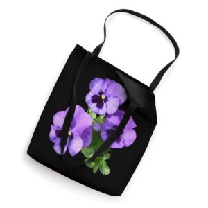 Vintage Pansies Flowers Gardener & Pansy Lover Tote Bag