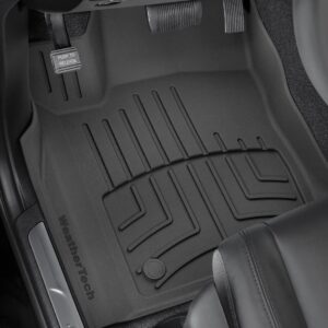 WeatherTech FloorLiner HP Custom Fit Floor Mats for Ford Explorer Hybrid, Explorer ST, Explorer - 1st Row (4415751IM), Black