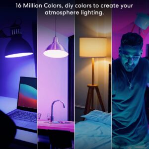 meross Smart Light Bulb, BR30 Flood WiFi LED Bulbs Compatible with Apple HomeKit, Alexa, Google Assistant & SmartThings, Dimmable E26 Multicolor 2700K-6500K RGBCW, 1300 Lumens 100W Equivalent, 1 Pack