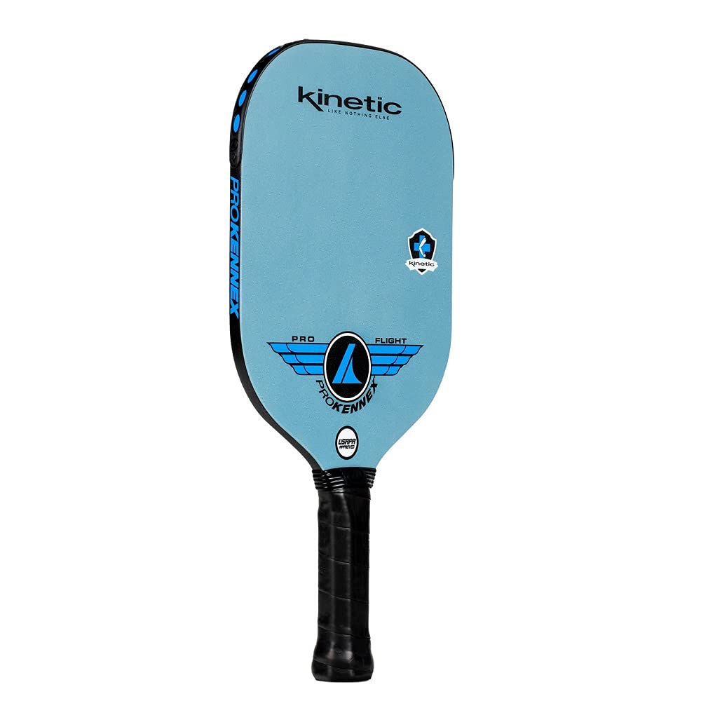 PROKENNEX Pro Flight - Pickleball Paddle with Toray T700 Carbon Fiber Face - Comfort Pro Grip - USAPA Approved (Blue)