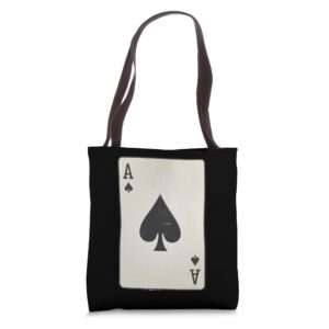 playing card ace of spade poker cool novelty lover gifts tote bag