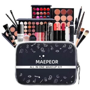 MAEPEOR All In One Makeup Kit 24PCS Makeup Kit for Women Full Kit Multi-Purpose Makeup Set for Beginners or Pros (KIT003)