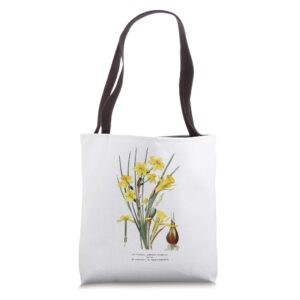 daffodil flower botanical narcissus pseudonarcissus tote bag