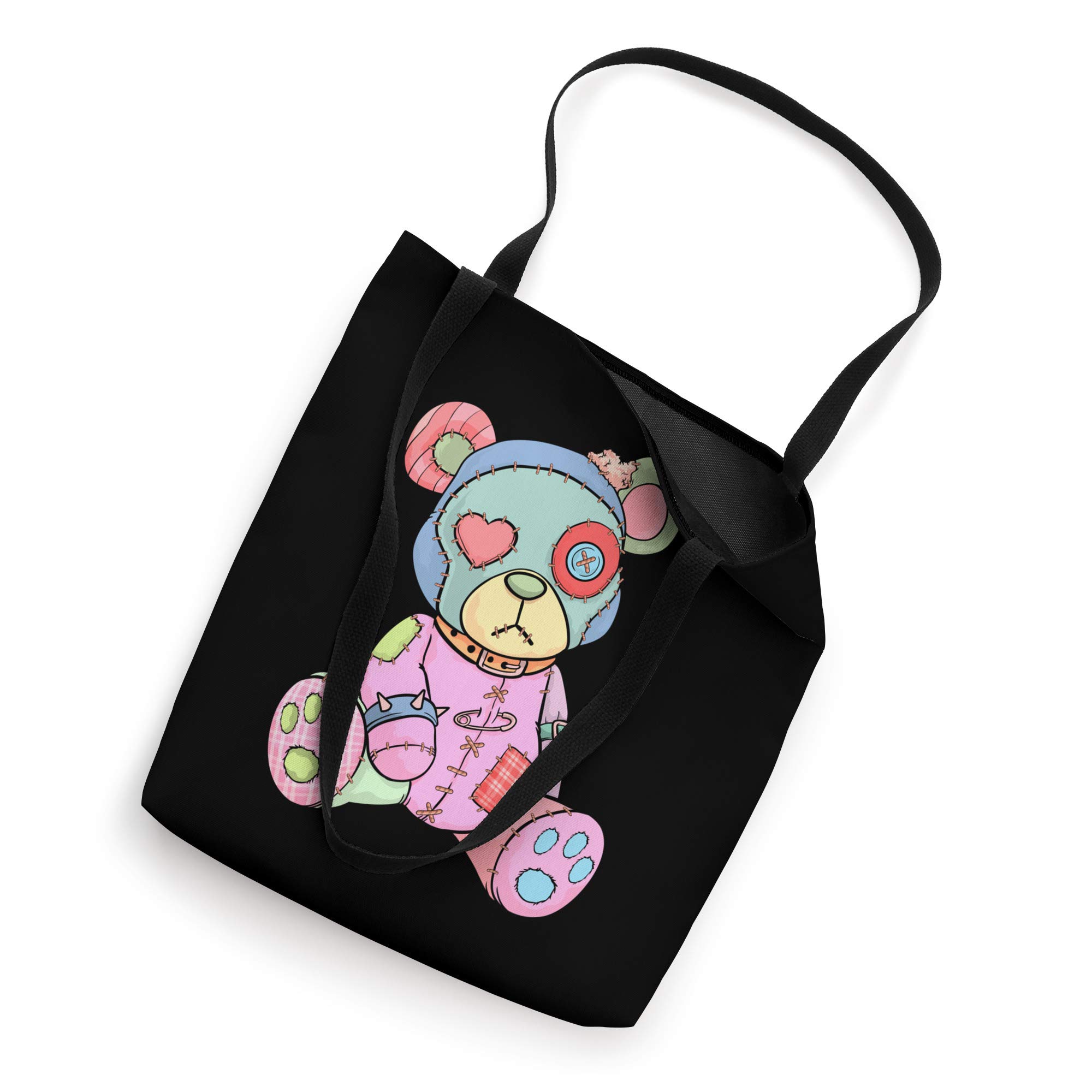 Pastel Goth Teddy Bear Japanese Anime Kawaii Menhera Tote Bag