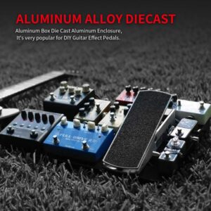 DaierTek 5pcs 1590B Guitar Pedal Enclosure Aluminum Diecast Stomp Box Case 112x61x32mm Toggle Switch Box