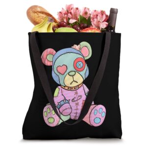 Pastel Goth Teddy Bear Japanese Anime Kawaii Menhera Tote Bag