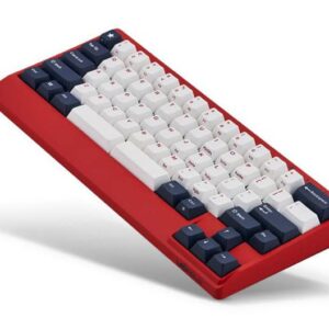 Leopold FC650MDS White Blue Star PD 65% Double Shot PBT Mechanical Keyboard Cherry MX Silent Red