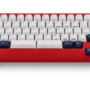 Leopold FC650MDS White Blue Star PD 65% Double Shot PBT Mechanical Keyboard Cherry MX Silent Red