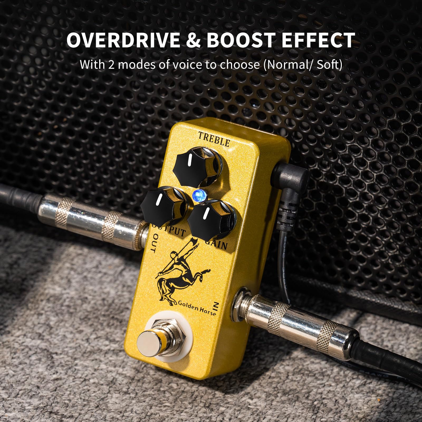 MOSKY Golden Horse Overdrive Effect Pedal Boost Guitar Effect Pedal with True Bypass for Electric Guitar