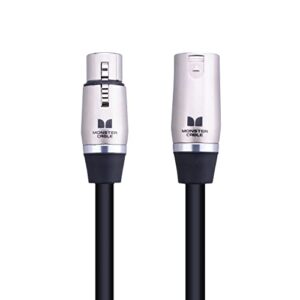 Monster Prolink Performer 600 Microphone Cable - Engineered with Custom XLR Connectors, Microfiber Dielectric, Duraflex Jacket, and Carbon Polymer Shielding, 20 ft. Cable