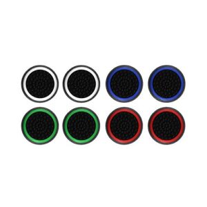 8pcs joystick cap silicone rubber thumb stick grip caps for ps5 ps4 ps3 xbox 360 xbox one xbox one x elite nintendo switch pro controller