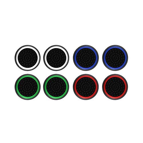 8PCS Joystick Cap Silicone Rubber Thumb Stick Grip Caps for PS5 PS4 PS3 Xbox 360 Xbox One Xbox One X Elite Nintendo Switch Pro Controller