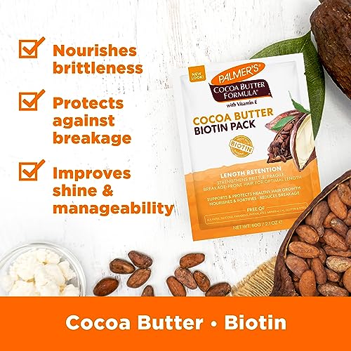 Palmer's Cocoa Butter & Biotin Length Retention Biotin Pack, 2.1 Ounce