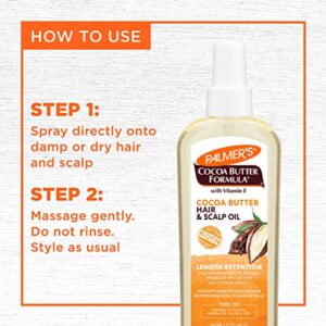 Palmer's Cocoa Butter & Biotin Length Retention Hair and Scalp Oil, 5.1 Ounce