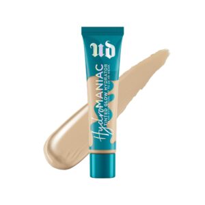 Urban Decay Hydromaniac Dewy Foundation (20 Fair Neutral), Hydrating Tinted Moisturizer for Dry Skin, Buildable Medium Coverage, Non-comedogenic, Vegan, Cruelty-free - 1.1 fl oz