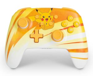 bda powera enhanced wireless controller for nintendo switch - pokmon: pikachu joy