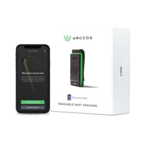 arccos caddie link - automatically track your shots without your phone - compatible with arccos caddie smart sensors & smart grips