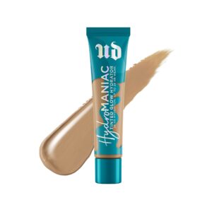 urban decay hydromaniac dewy foundation (41 light medium neutral), hydrating tinted moisturizer for dry skin, buildable medium coverage, non-comedogenic, vegan, cruelty-free - 1.1 fl oz