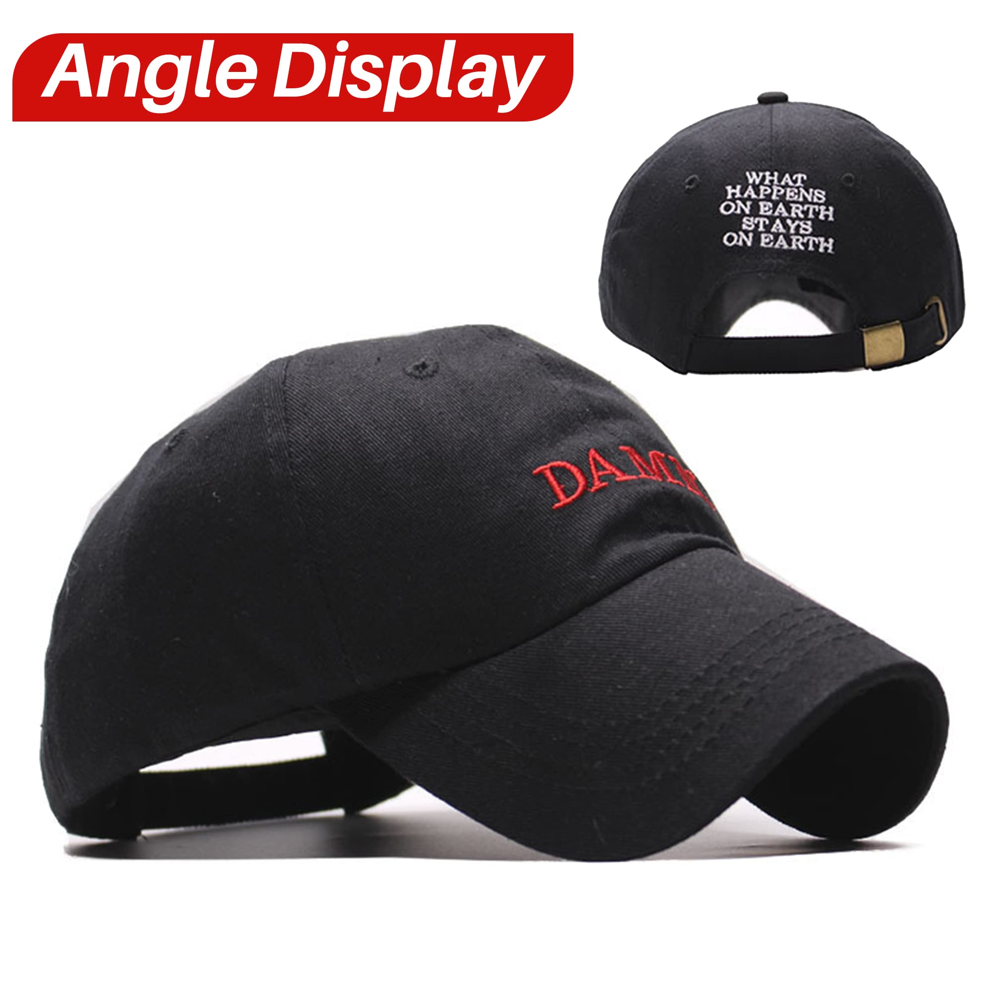 AFOGELK Embroidered Dad Hat Adjustable Snapback Baseball Cap Black