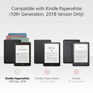 Made For Amazon Clear Case with Screen Protector for Kindle Paperwhite (4th Generation, 2018 Release)