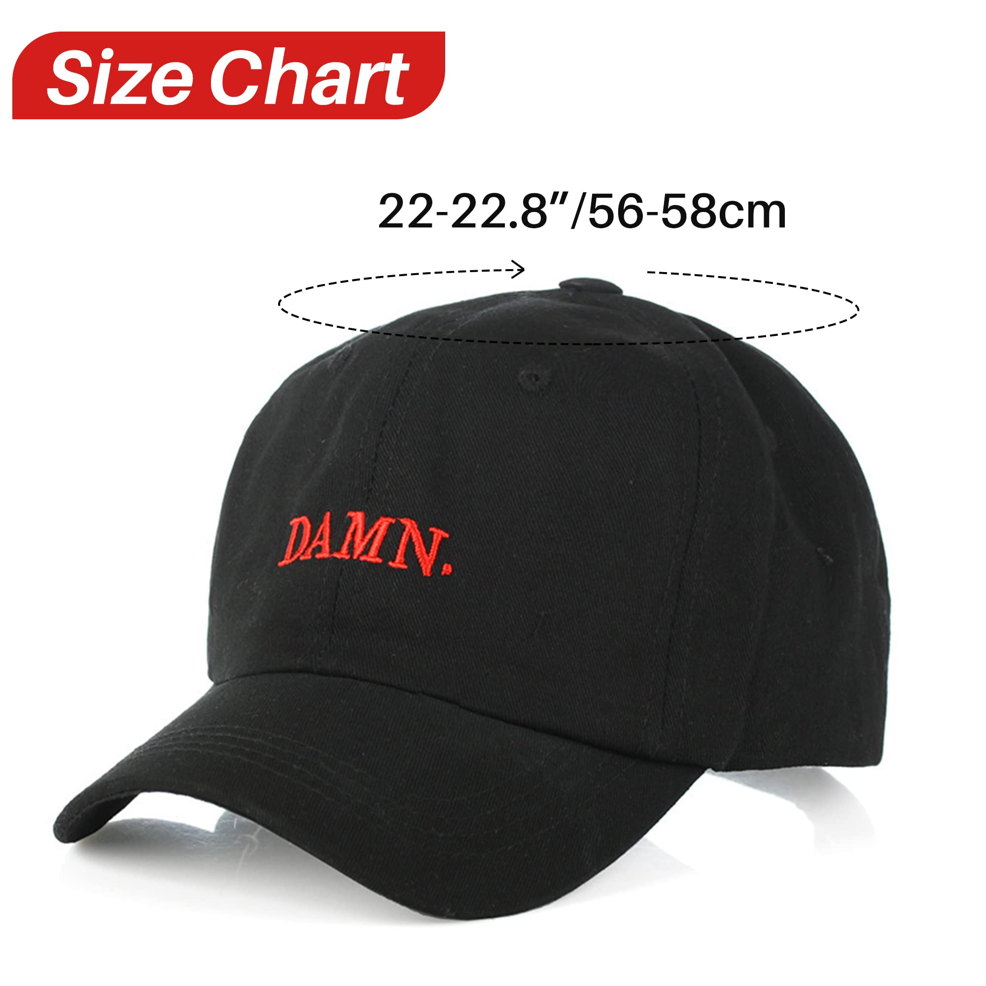 AFOGELK Embroidered Dad Hat Adjustable Snapback Baseball Cap Black