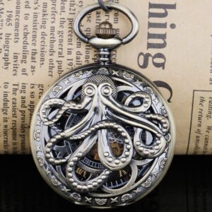 Classic Hollow Design Hand Winding Mechanical Pocket Watch Mens Watches