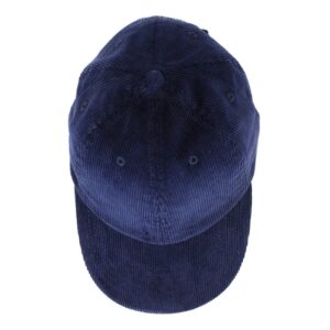 Plaid Suede Womens Mens Corduroy Hat for Men Casual Everyday Baseball Cap with Adjustable Straps (Navy)