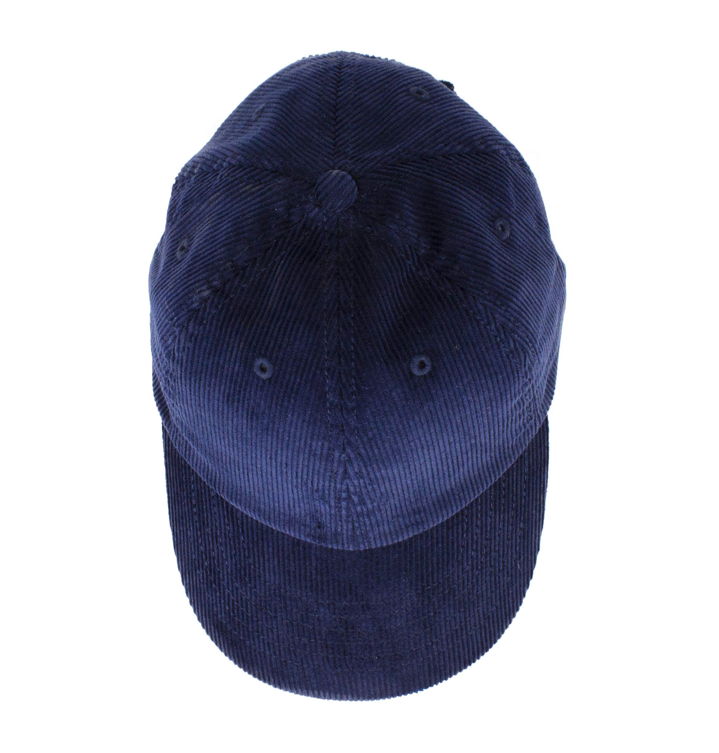 Plaid Suede Womens Mens Corduroy Hat for Men Casual Everyday Baseball Cap with Adjustable Straps (Navy)