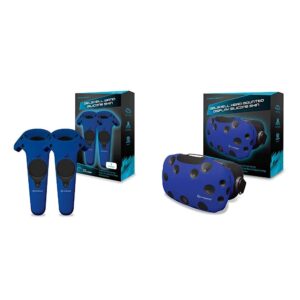 Hyperkin GelShell Controller Silicone Skin for HTC Vive Pro/HTC Vive (Blue) (2-Pack) GelShell Headset Silicone Skin for HTC Vive(Blue)