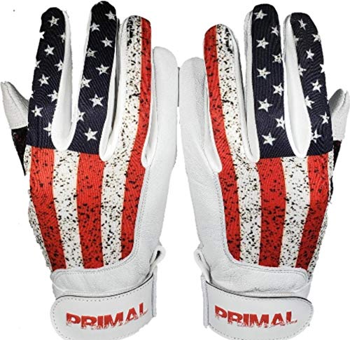 Adult PGX USA Flag Baseball Batting Gloves (Large)