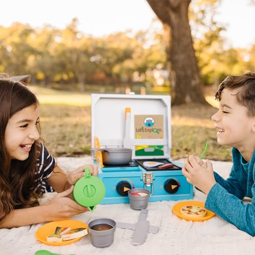 Melissa & Doug Let’s Explore Camp Stove Play Set – 24 Pieces - FSC Certified