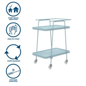 Cosco 2 Tier Serving Cart, Blue