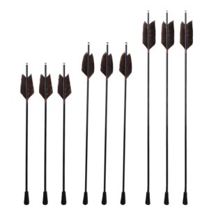 Honbay 10PCS Soft Rubber Arrowheads Glue on Target Arrow Tips Point Blunt Broadheads Arrowhead Replacement for Outdoor Archery Hunting Game Practice (Internal Dia 8mm)