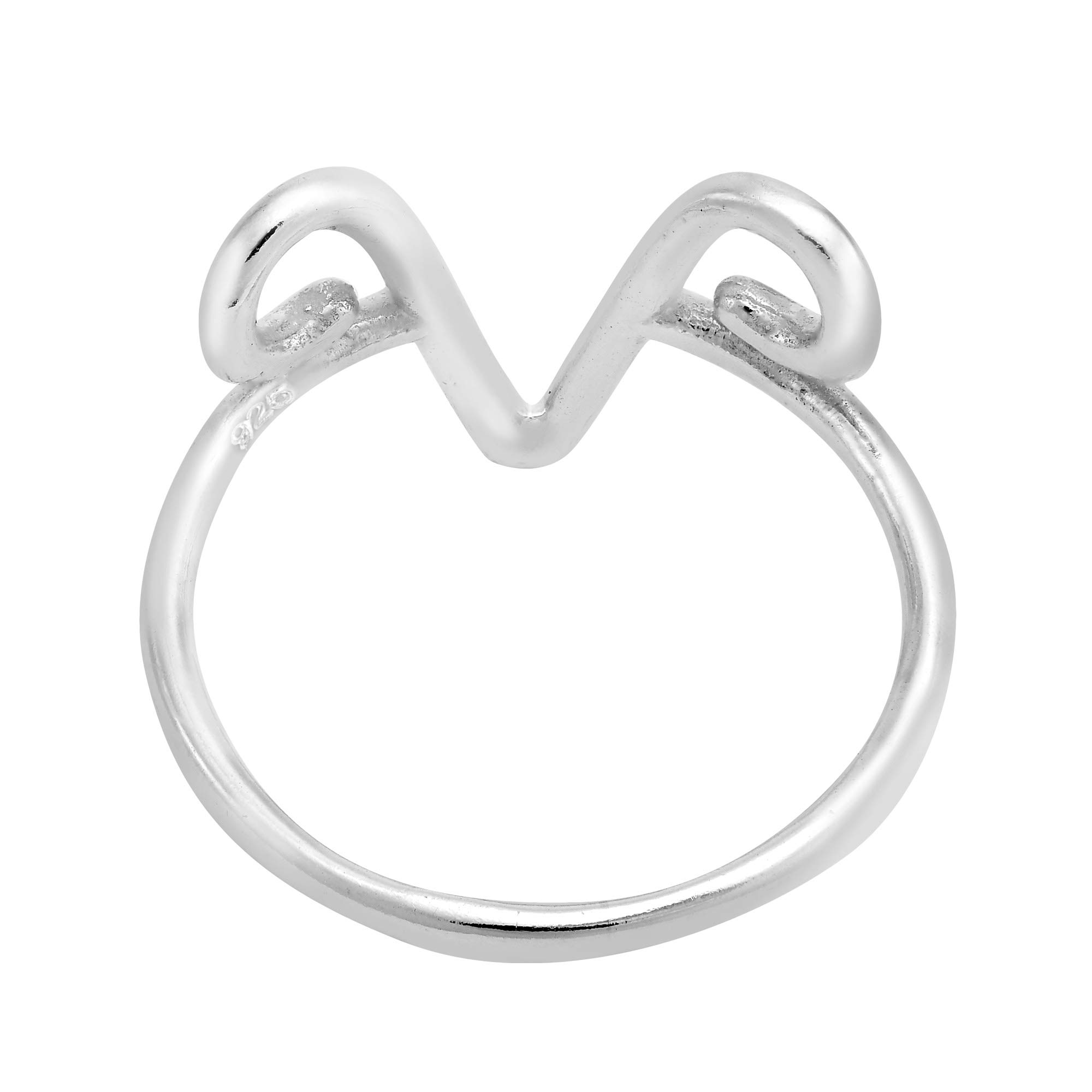 Astrological Zodiac Sign 'Aries' .925 Sterling Silver Band Ring (7)