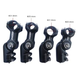 UPANBIKE Adjustable Bike Stem Riser Adapter 120 Degree 31.8mm*55mm Adjustale Angle Bicycle Stem Extender for Mountain Bike Road Bicycle MTB BMX