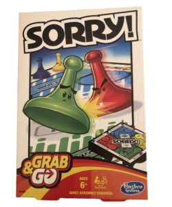 hasbro gaming sorry grab & go