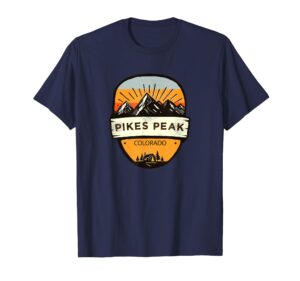 retro vintage pikes peak, colorado souvenir t-shirt