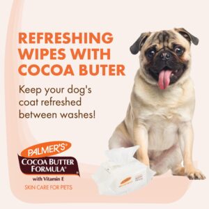 Palmer's for Pets Coconut Oil Gentle Refreshing Wipes for Puppies, 100 Ct - 3 Pack | Palmers Coconut Oil Puppy Wipes - Gentle Pet Grooming Wipes for Dogs with Coconut Oil